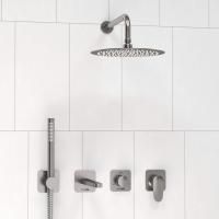 A1451.273.274.097.121.275.100.276 Встраиваемый комплект для ванны WasserKRAFT с верхней душевой насадкой, лейкой