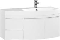 Тумба с раковиной Aquanet Опера 115 R белый (2 дверцы 2 ящика)