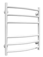 Полотенцесушитель водяной Fincopper FC 630х500 белый RAL 9016, 6 перекладин, нижнее подключение гайка/штуцер 1/2'х3/4' с чашками и эксентриками