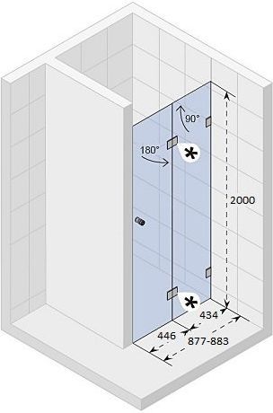 Душевая дверь Riho Scandic Mistral M105 90 R GX0009202