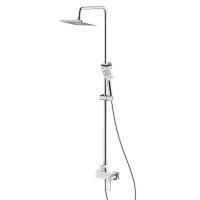 Душевая система Rossinka RS46-45 для душа с регулируемой высотой штанги и лейкой "Тропический дождь"