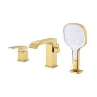 Смеситель на борт ванны Raglo R02.31.03, золотой сатин