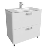 Тумба с раковиной Iddis Brick белая, 80 см BRI80WFi95K