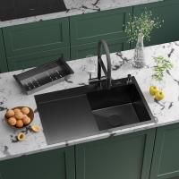 Кухонная мойка Roxen Vespa 78 PVD (графит) правосторонняя