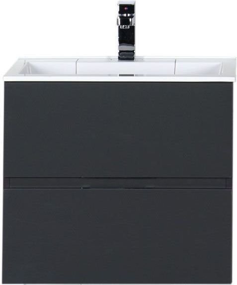 Тумба с раковиной Aquanet Алвита 60 серый антрацит