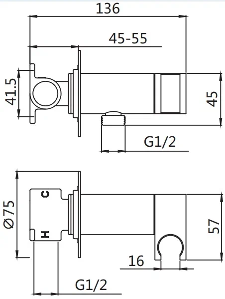 Смеситель с гигиеническим душем Shevanik S147