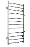 Полотенцесушитель водяной Fincopper FCB 1170х500 Chrome, 12 перекладин, боковое подключение прямое 3/4'х1/2' ГШ с чашками и эксентриками