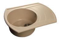 Кухонная мойка GranFest RONDO R-650L бежевый