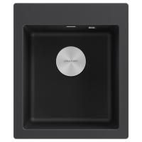 Мойка KANTE 40, IT-GRANIT, PM104249-BL, черный гранит, 415х490 мм, Paulmark