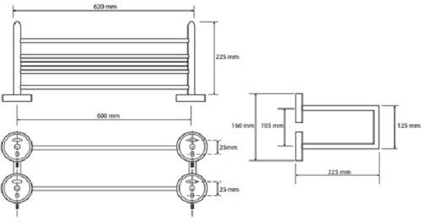 Полочка Bemeta Neo 104205105