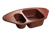 Кухонная мойка GranFest CORNER C-960E красный марс