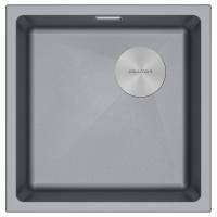 Мойка LUMI 45UNI-SKEW, IT-GRANIT, LU45SK-GRM, серый металлик, 455х440, Paulmark