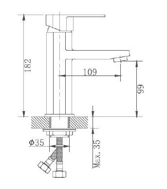 Смеситель для раковины Haiba HB10806