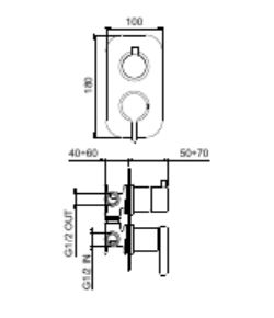 Смеситель для душа Webert Coral CO860101015, хром