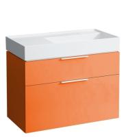 Модуль под раковину Kartell by laufen 89,5х45,5х61,5 см, глянцевый оранжевый, 2 ящика 4.0760.2.033.635.1