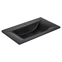 Раковина Vincea VCB-3M750B из кварцевого камня, цвет черный