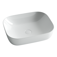 Умывальник Ceramicanova чаша накладная прямоугольная Element 505x405x140мм