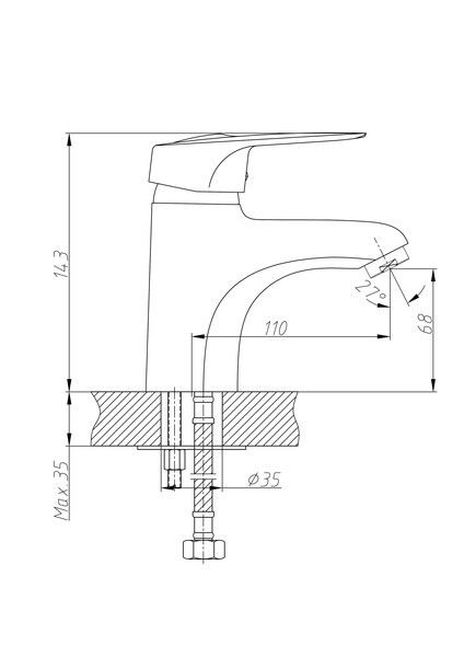 Смеситель для раковины Haiba HB1004