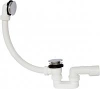 Автоматический слив-перелив для ванны PlastBrno EVK0150 Click-Clack, метал 40/50, L=55 см
