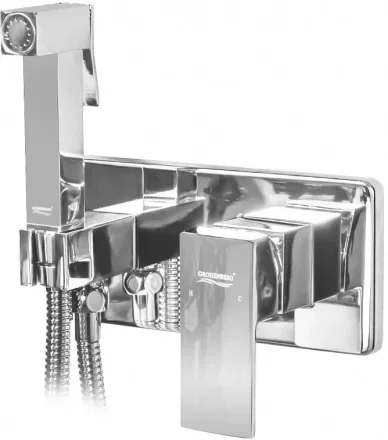 Смеситель встраиваемый с гигиеническим душем Grocenberg GB004 Хром
