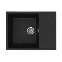 Кухонная мойка Practik PR-M-650-004 (без сифона), черный оникс