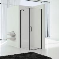 Душевой уголок Vincea Orta VSR-1O9090CLB, 900*900, черный, стекло прозрачное