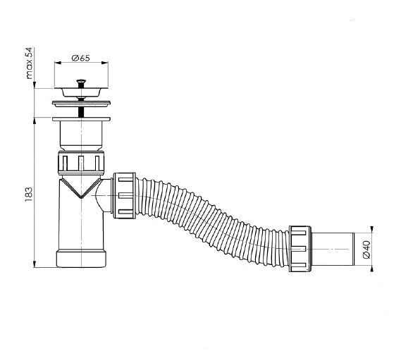 Сифон для раковины Pestan BETTOSERB 125310