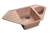 Кухонная мойка GranFest CORNER C-950E светло-розовый