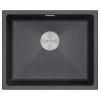 Мойка LUMI 55UNI, IT-GRANIT, LU55-DG, графит, 555х460, Paulmark