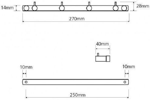 Крючок для полотенец Bemeta Neo 104606105