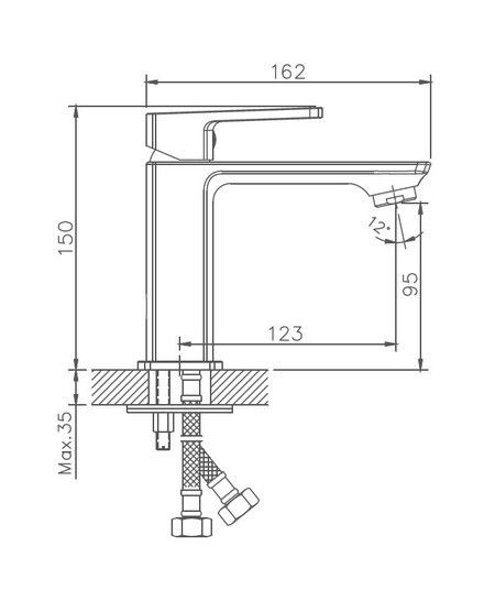 Смеситель для раковины Haiba HB10176