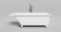 Ванна встраиваемая Salini CASCATA KIT 170x70 покраска по RAL полностью, S-Sense, матовый 104813MF