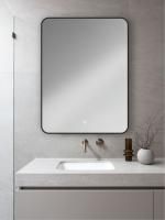 Зеркало Orange Black 50х70 с подсветкой LED, сенсор на зеркале