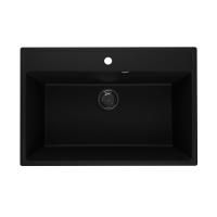 Кухонная мойка Ulgran Quartz Forte 760-07, уголь