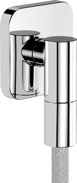 Настенная розетка с обратным клапаном Hansgrohe FixFit Fine Q 28884000. хром 28884000
