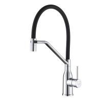 Смеситель для кухни с гибким изливом Shevanik S343-3, хром