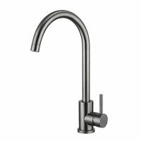 Смеситель для кухни FRAP F40899-9, оружейная сталь