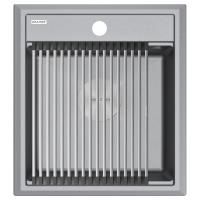 Мойка STEPIA 45, IT-GRANIT, PM114651-GRM , серый металлик, 460х510, Paulmark