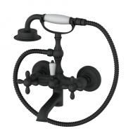 Смеситель для ванны с душем WONZON & WOGHAND, Черный матовый (WW-88639020-MB)