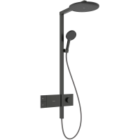 Душевая система Hansgrohe Raindance Alive S 24582340. матовый черный хром 24582340
