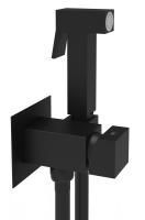 Смеситель с гигиеническим душем PAFFONI TWEET SQUARE ZDUP112NO черный матовый