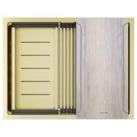 Мойка нерж. сталь NEXT-MULTI SINK 58 UNI, PM785845-LG, светлое золото, 580х450мм, Paulmark