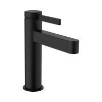 Hansgrohe Finoris Смеситель для раковины однорычажный 110 со сливным клапаном Push-Open черный матовый 76023670