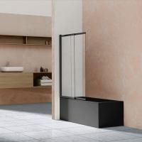 Душевая шторка на ванну Vincea VSB-1E100CLB, 1000*1450, матовый черный, стекло прозрачное