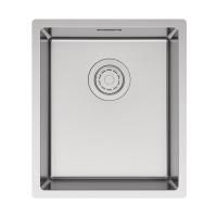 Мойка LASSAN 38 UNI, нерж. сталь, LA38-BS, брашированная сталь, 380х440мм, Paulmark