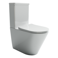 Напольный пристенный унитаз Ceramicanova Highlight Rimless, Белый, CN1802