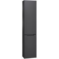 Шкаф-пенал для ванной Jorno Slide 33 Sli.04.150/P/A антрацит