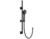 Душевой гарнитур Cersanit NENO, стойка, 3 режима шланг 200 PVC черный, 63696