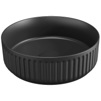 Раковина накладная ISVEA Infinity Ion круглая 36см, цвет черный матовый 10NF66036SV-2N