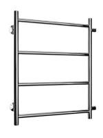 Полотенцесушитель водяной Fincopper FCEB 630х500 Chrome, 4 перекладины, боковое подключение прямое 3/4'х1/2' ГШ с чашками и эксентриками